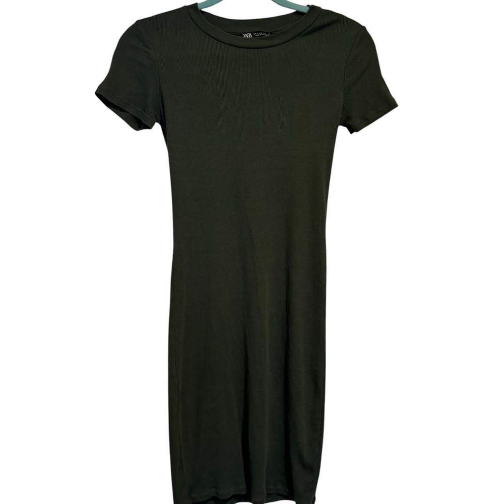 Zara cotton short sleeved casual dress